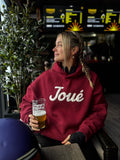 Joué Signature Oversized Hoodie Bordeaux